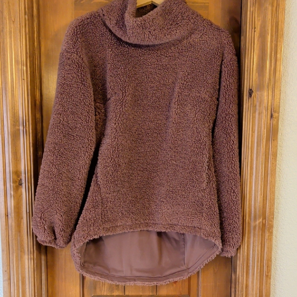 lululemon athletica Brown Cowl Neck Sweater
